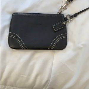 Coach leather wristlet